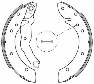 OPEN PARTS bsa214800 -  Комплект тормозных колодок